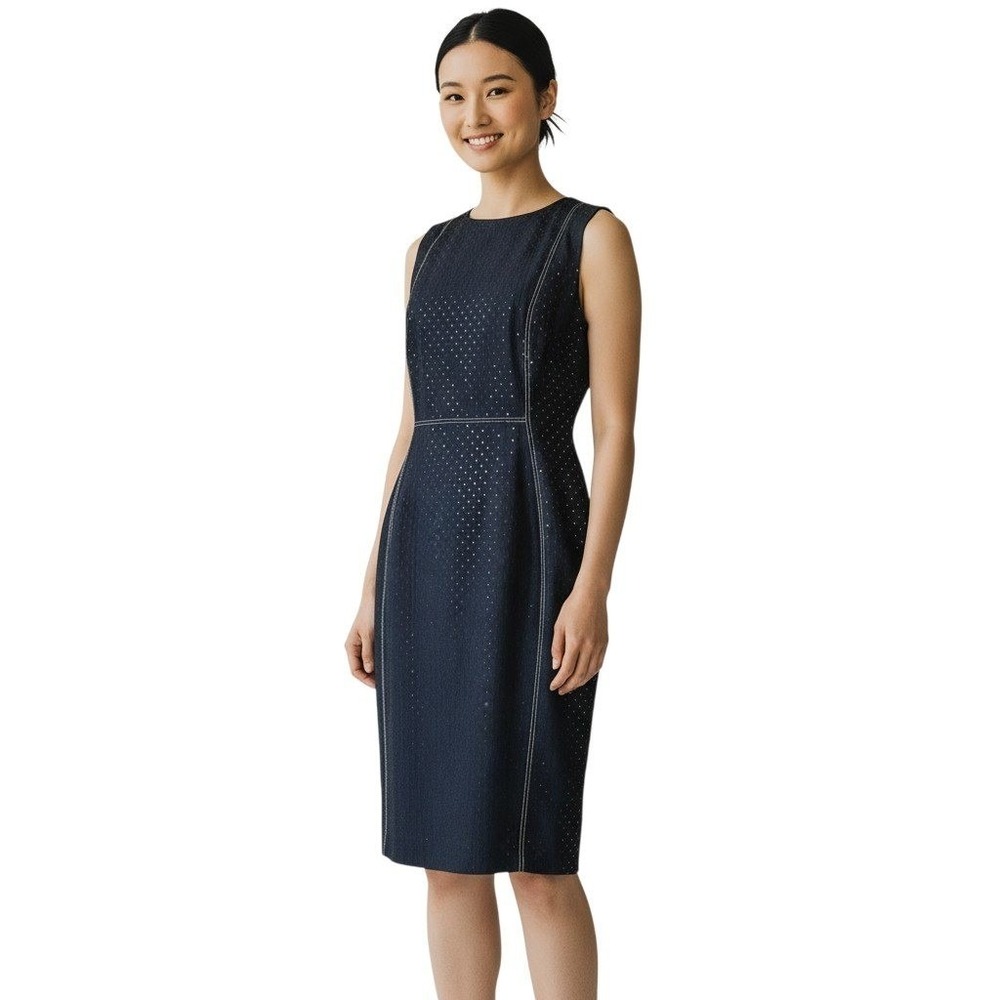 Calvin Klein Navy Blue Sleeveless Dress